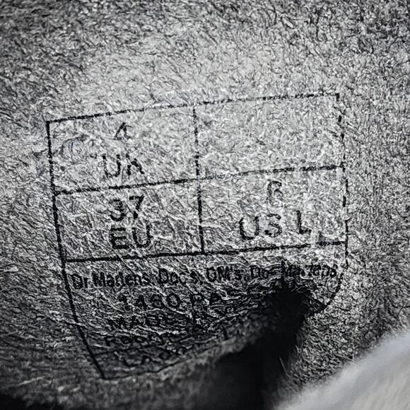 DS Doc Martens Pascal Leather GREY Size 5 - Picture 7 of 7